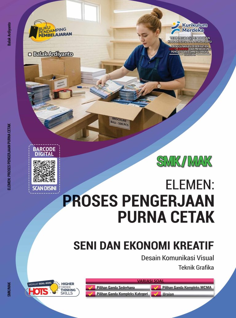 Teknik Grafika: Proses Pekerjaan Purna Cetak untuk SMK/MAK