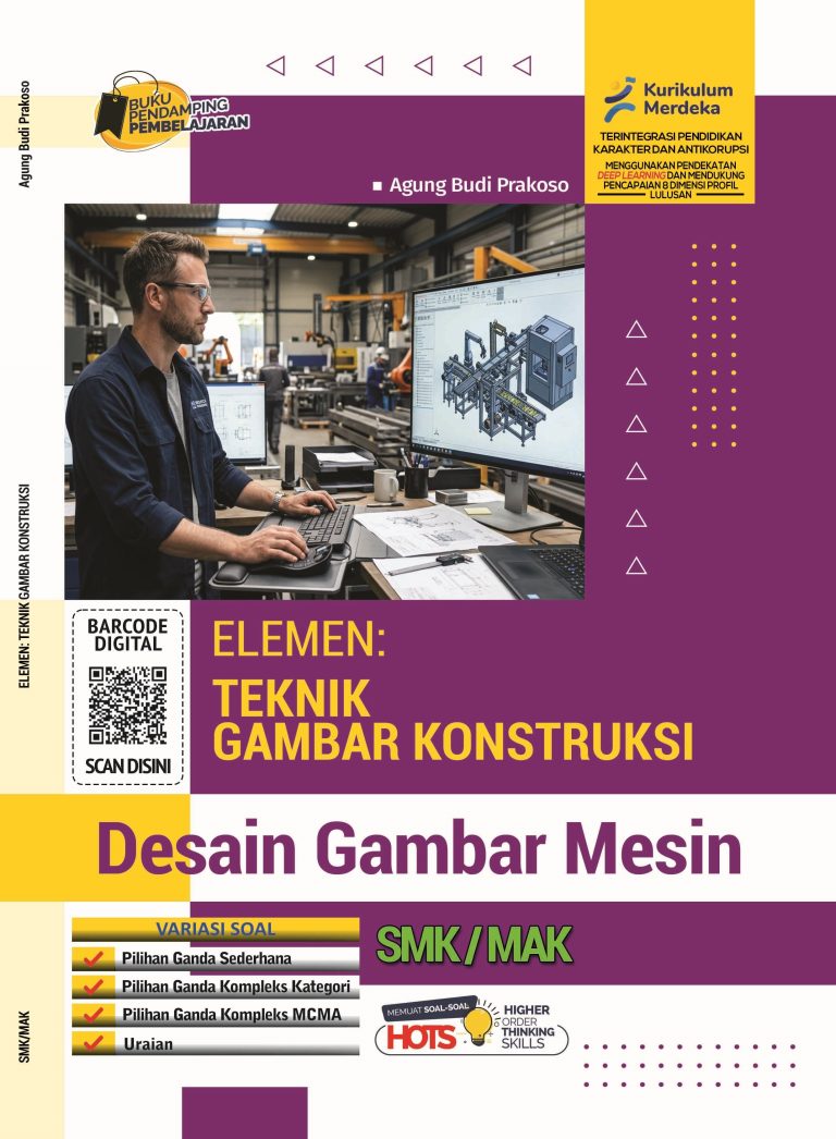 Desain Gambar Mesin: Teknik Gambar Konstruksi untuk SMK/MAK