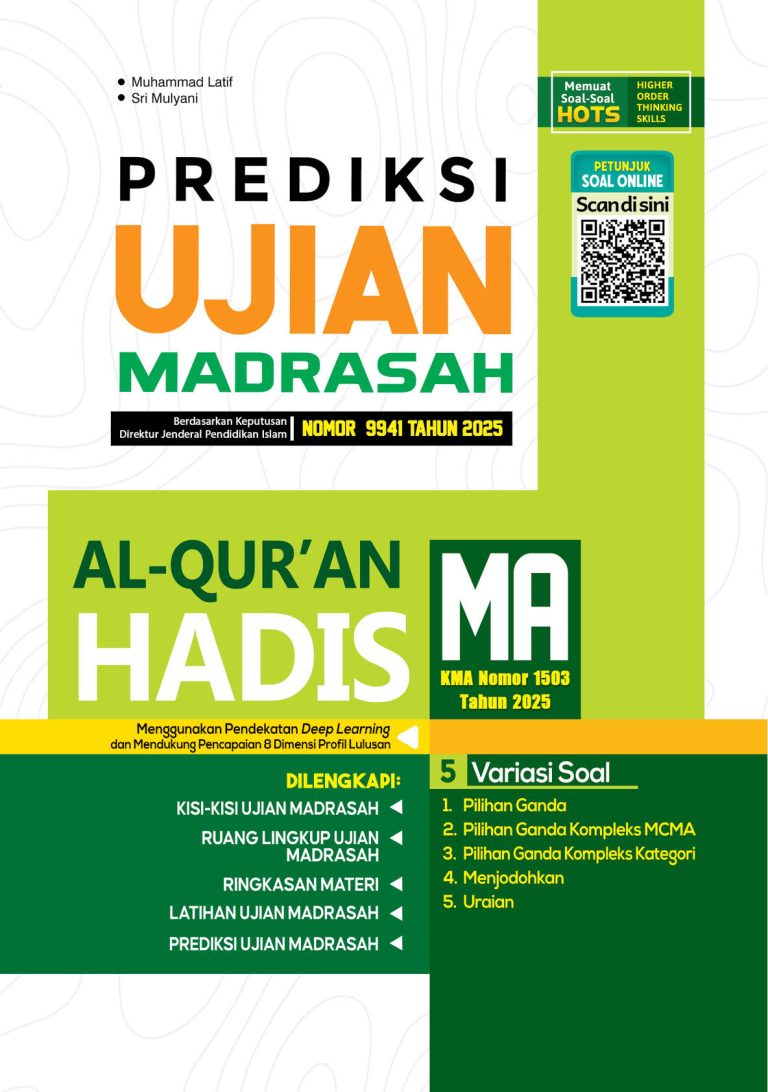 Prediksi Ujian Madrasah: Al-Qur’an Hadis untuk Madrasah Aliyah  